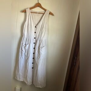 Cotton/Linen Mix Gap Dress